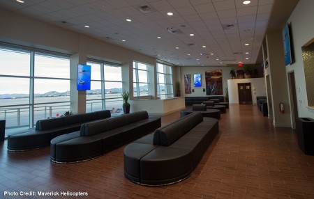 Maverick Helicopters terminal guest area