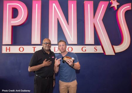 Paul Zerdin Pink's Hot Dogs