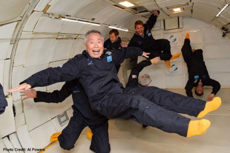 George Takei at Zero-G