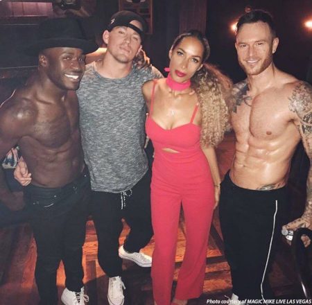 Leona Lewis Celebrates 32nd Birthday at MAGIC MIKE LIVE LAS VEGAS, April 2, 2017