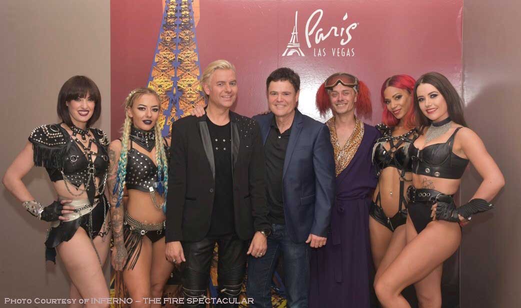 Las Vegas Headliner Donny Osmond Spotted At INFERNO - The Fire Spectacular