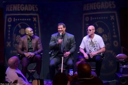 Terrell Owens, Jose Canseco and Jim McMahon celebrated the grand opening of the new show Renegades